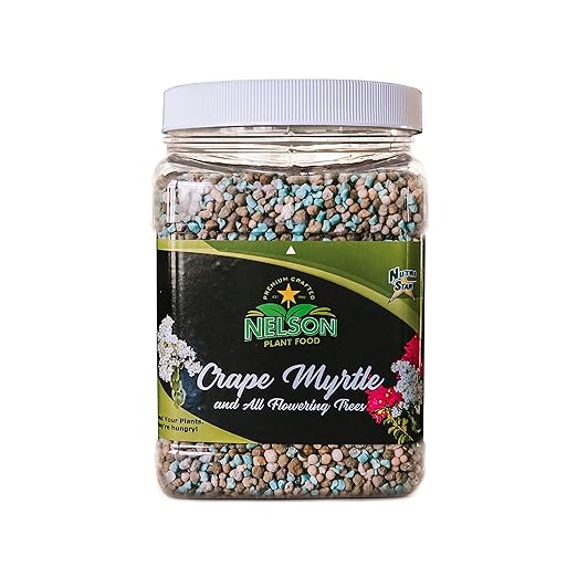 Crape Myrtle &amp All Flowering Trees Desert Willow Mimosa Orchid Tree Indoor Outdoor Container Grown Granular Fertilizer NutriStar (4 lb.)