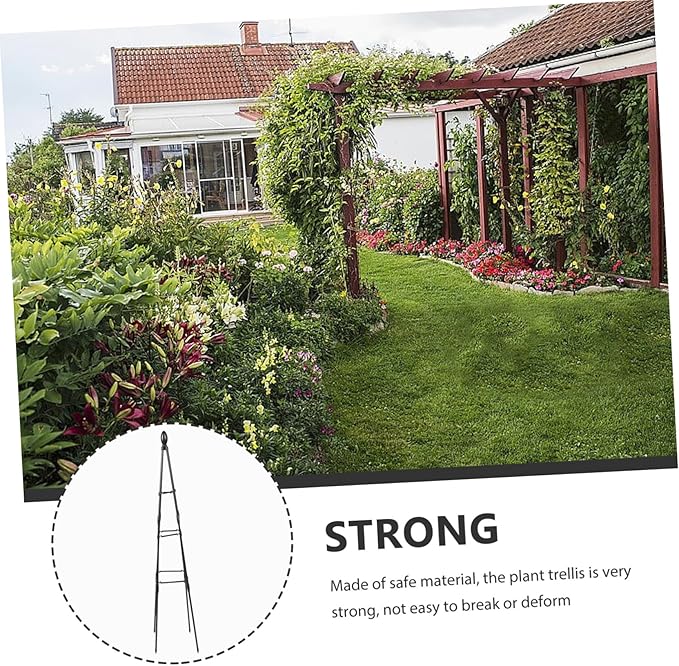 Sturdy Plant Support Stand Outdoor Garden Trellis for Climbing Plants Decorative Accessory
