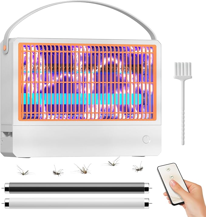 20W Mosquito Killer Lamp Fruit Fly Traps for Indoors Electric Bug Zapper for Home Mosquito Repellent Moth Light Gnat Insect Killer with 2 Replacement Bulbs