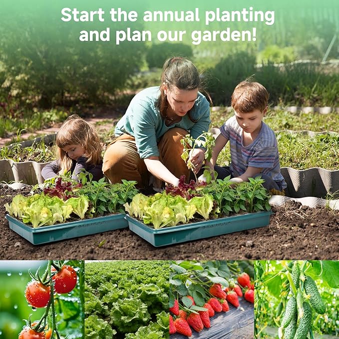 Seed Starter Tray Seed Starter Kit with Grow Lights Color Change Grow Lights for Seed Starting Kit 3 Timming Set Indoor Plant Growing Kit for Gardeners Germination Trays Kits Gardening Gifts