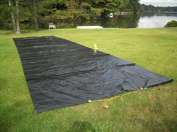 Aquatic Weed Control | Chemical-Free Vegetation Inhibitor for Lakes &amp Ponds | Benthic Barrier | Instant Weed Free Swimming (10.75 feet x 40 feet)