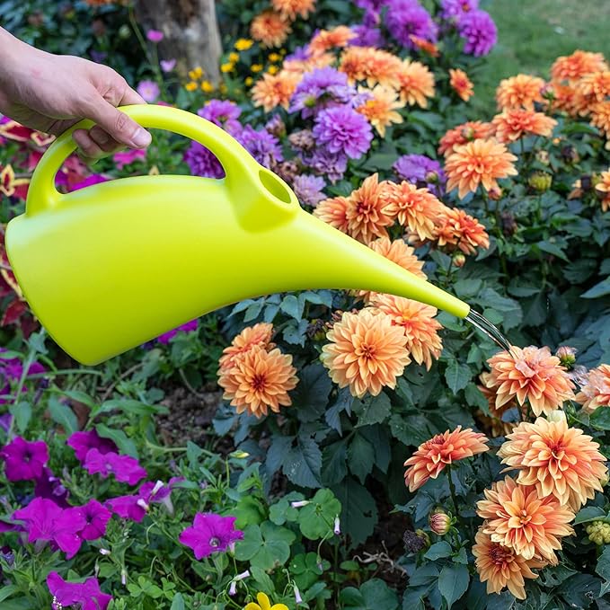 MyLifeUNIT 2 Packs Compost Bins Outdoor and Plastic Watering Can