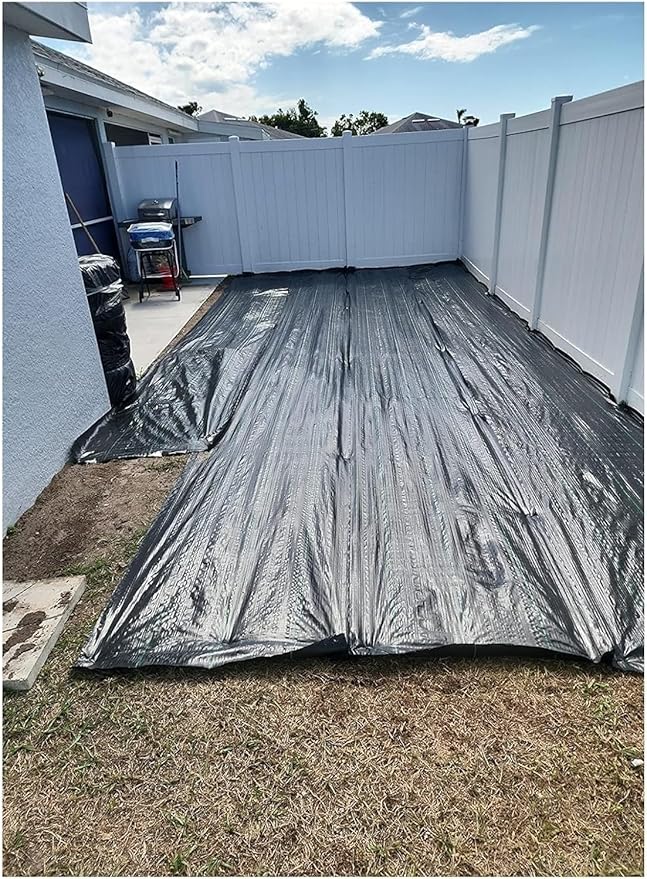 Premium Ground Cloth Weed Barrier Fabric - Heavy Duty Nonwoven Membrane for Gardens Flower Beds (0.4m to 1.5m)(0.4mx160m)