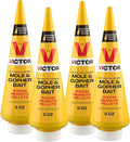 Victor M6006 Outdoor Mole &amp Gopher Poison Peanuts Mole and Gopher Killer Bait 4 Pack
