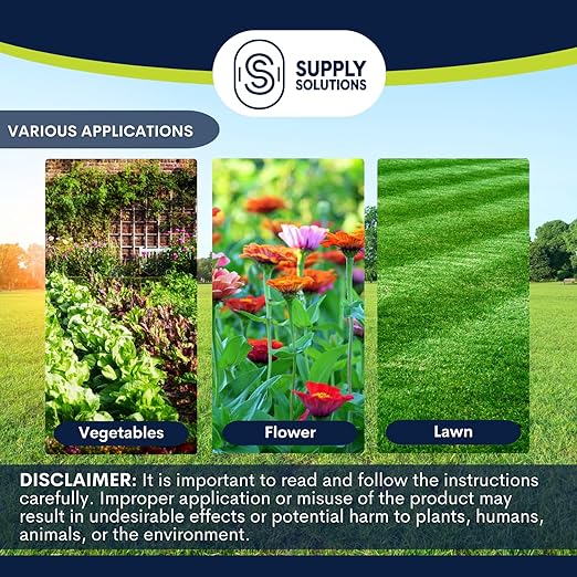 Supply Solutions Premium 97 Solution Grade Gypsum - Fast Acting Gypsum for Soil - Organic Calcium Sulfate Dihydrate - Gypsum Powder for Root Growth Lawns Mushroom Cultivation (5lbs)