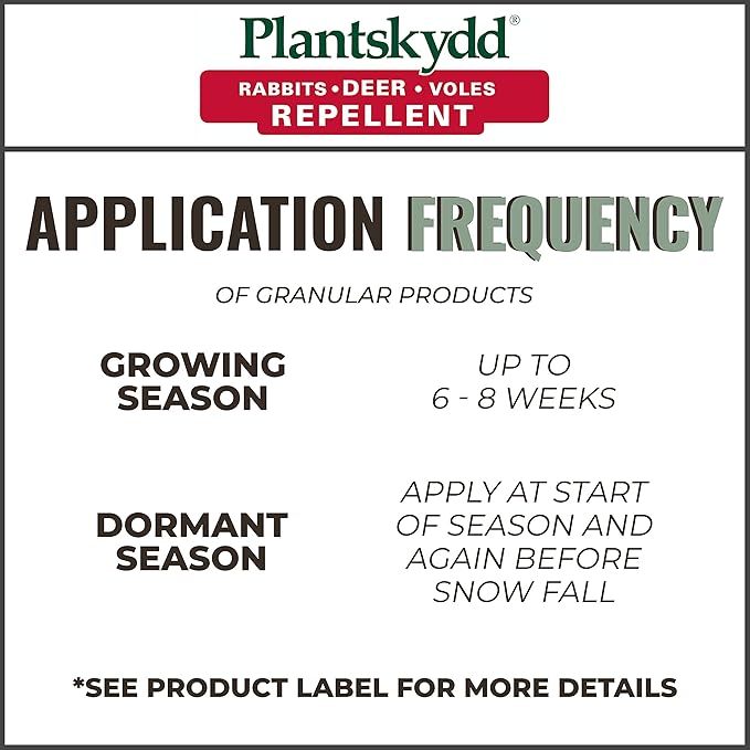 Plantskydd Animal Repellent - Repels Deer Rabbits Elk Moose Hares Voles Squirrels Chipmunks and Other Herbivores 8 LB Granular Pail (PS-VRD8P)