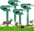 2026 Sonic Fortress Pro Deer Repellent Devices Racoon Repellent Outdoor Squirrel Fortress Pro IP65 Animal Repeller Cat Deterrent with Motion Sensor&ampFlash Light to Scare Dog Out of Garden Yard(4Pa