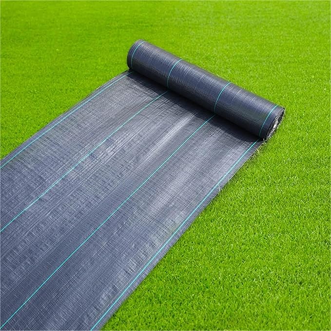 Weed Barrier Fabric Weed Barrier Landscape Fabric Garden Cloth Plastic Membrane for Gardening Farming Sheet Thick Breathable(2mX5m)