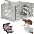 Eaglever Mouse TrapEaglever Stainless Steel Mouse Trap Stainless Steel Continuous Mouse Cage Trap Easy to Set Mice Catcher for Indoor and Outdoor (1)