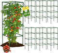 6 Pack Tomato Cages 41.7 H Square Tomato Plant Stakes Support Cages Trellis for Garden Climbing Vegetables Flowers FruitsExtra Bold