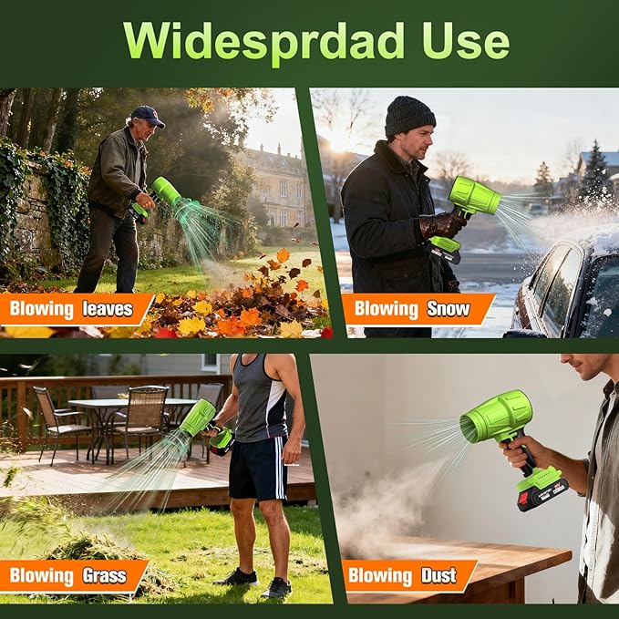 Cordless Leaf Blower Handheld Electric Blower with Brushless Motor