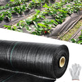 mupera 6x300FT Pro Weed Barrier Fabric - 3.8oz Commercial Grade Black UV-Resistant Woven PP Ground Cover for Lawn &amp Garden Heavy Duty Weed Control No Root Penetration