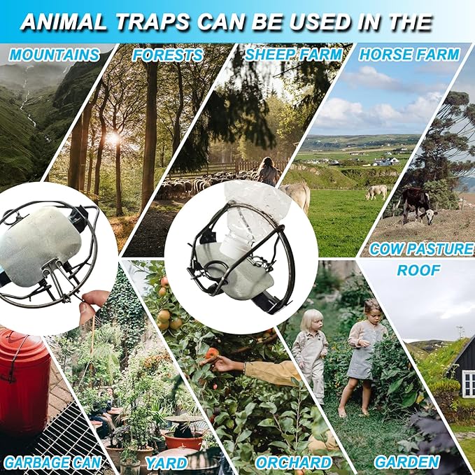 2-Pack Mole Trap High-Efficiency Lawn-Specific Mouse Catcher Reusable Outdoor Use Easy Setup HTG-0302 Model (5in-Galvanized)