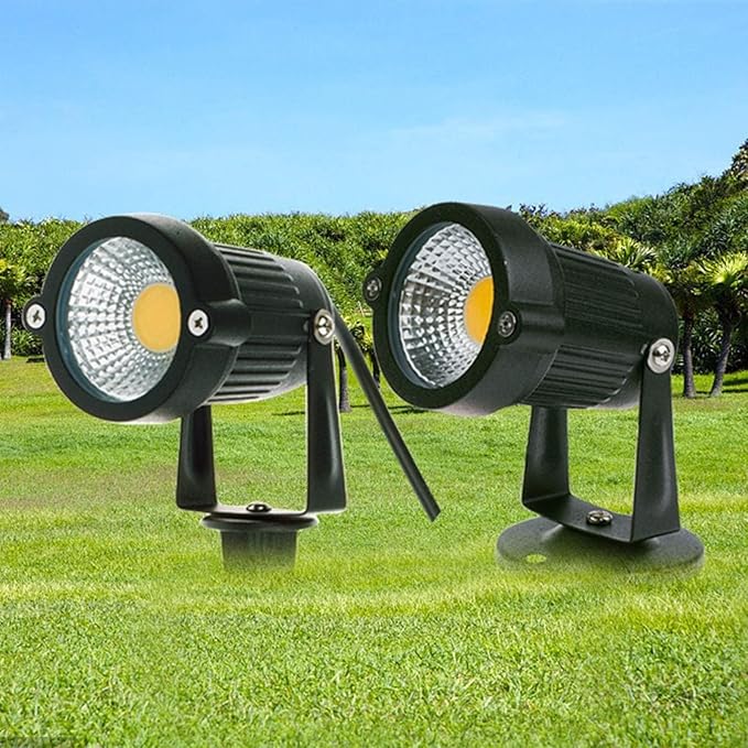 Outdoor LED Beam Spotlight Lawn Projector Round Tree LightRecessed Spotlights for Hotel Indoor Courtyard Garden Park Flag Lighting(B White10W-AC24V)