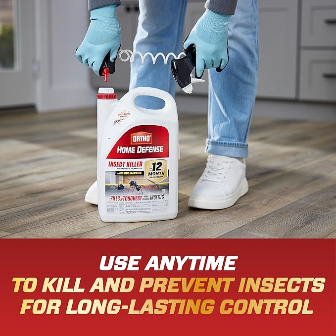 Ortho Home Defense Insect Killer for Indoor and Perimeter2 with Trigger Spray - Ready-to-Use Bug Spray Kills Ants Roaches and Spiders 1 gal. (2-Pack)