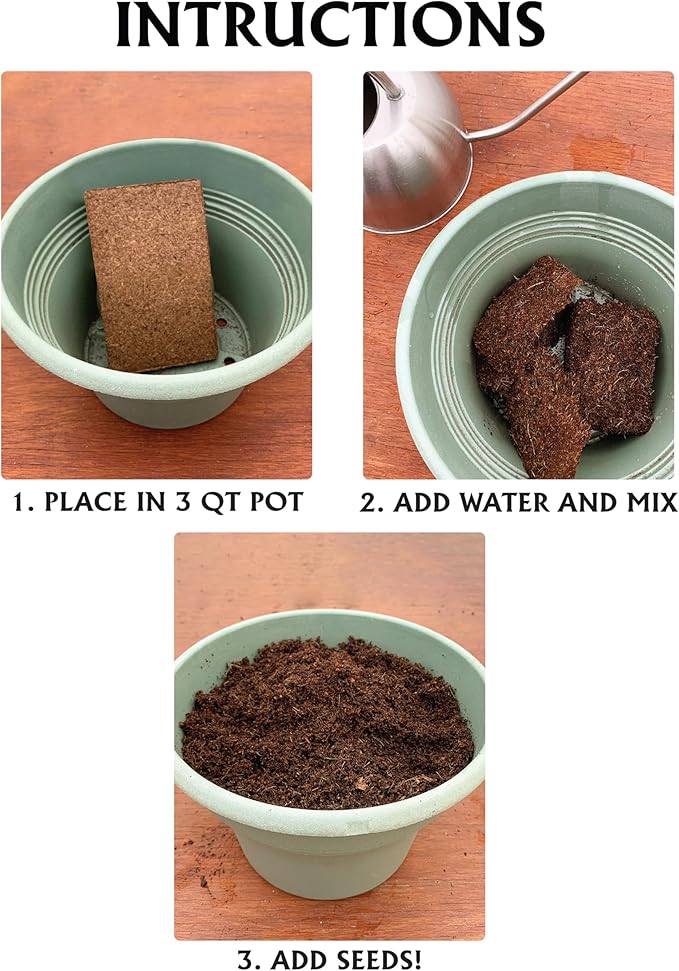 Ferry Morse Seed Starter Mix - Organic Compressed Seedling Soil Mix - 24 Pack/48 Qt - Coco Coir