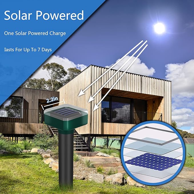 Effective Solar Deer Repellent Outdoor - Ultimate Deer Deterrent Devices for Your Yard Keep Deer Away with High-Tech Deer Repeller for YardDeer Repellent Devices Outdoor Pet Safe