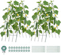 VEVOR Cucumber Trellis No Assembly Required 39 High 2 Pack Foldable A-Frame Garden Trellises for Raised Bed Metal Rustproof Outdoor Climbing Plant Support for Vine Peas Beans Tomato Flowers