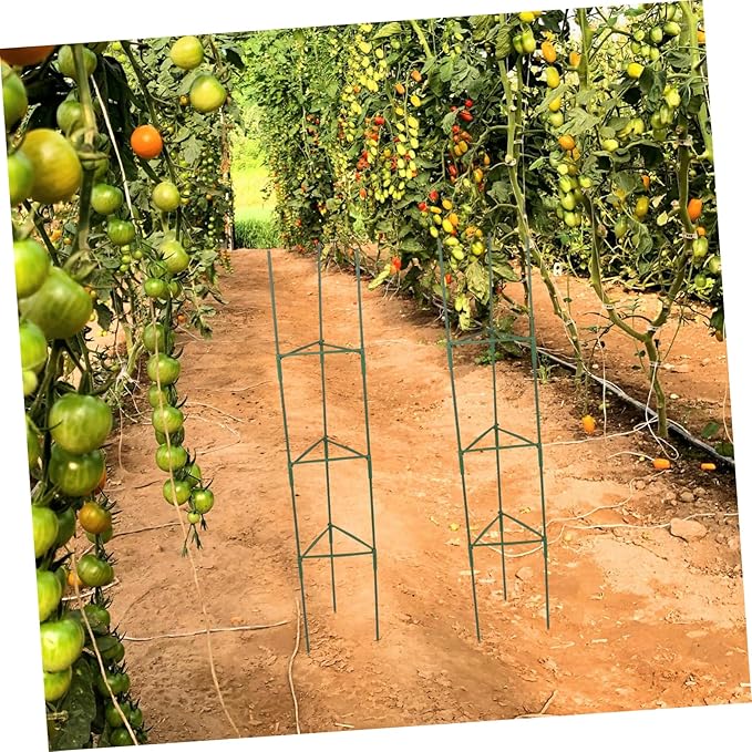 BESPORTBLE 3sets Metal Garden Plant Trellis for Climbing Plants Support Stand for Tomatoes Vines and Flowers for Patio Gardening