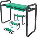5 STAR SUPER DEALS Adjustable Garden Kneeler &amp Seat with Handles - Heavy-Duty Outdoor Foldable Portable Garden Stool with Thick EVA Foam Pad Multi-Purpose Gardening Bench for Kneeling and Sittin