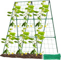 Cucumber Trellis A Frame Vegetable Trellis Easy to Install Cucumber Support Trellis Detachable Gardening Trellis Garden Climbing Frame for Climbing Tomato Vegetable