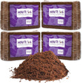 Minute Soil Organic Coco Peat 12 Pack – Lightweight Growing Bricks Expand to 18 Gal – Potting Mix for Microgreens Herbs Vegetables Flowers Indoor Containers Seed Trays