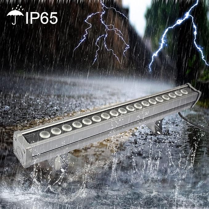 24W LED Wall Washer Light - Waterproof IP65 Outdoor Spotlight for Landscape Patio &amp Garden - AC85-265V Warm White for Churches Events &amp Commercial Use
