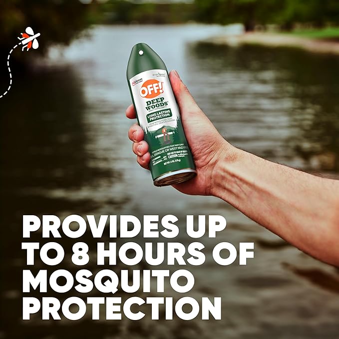 OFF! Deep Woods Insect Repellent Spray with 25 Percent DEET Provides up to 8 Hours of Mosquito Protection 6 Ounce (Pack of 9)