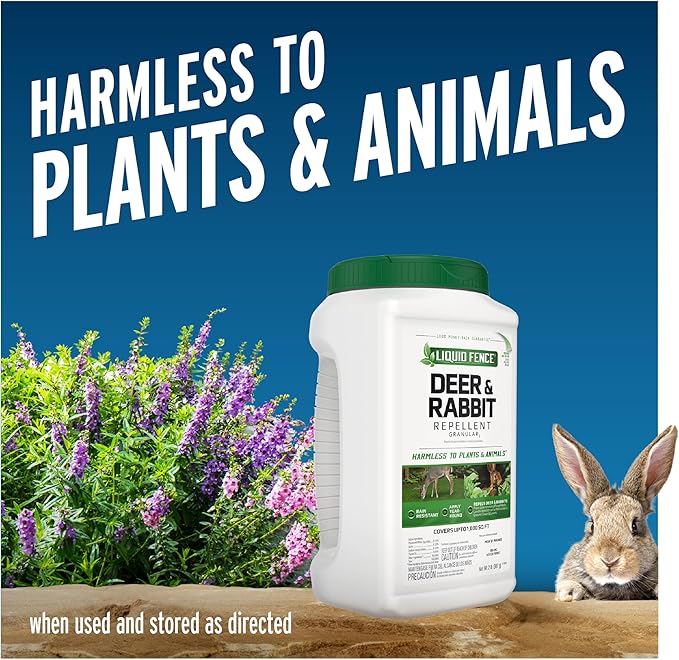 Liquid Fence Deer And Rabbit Repellent Granular 2 Pounds Apply Year-Round
