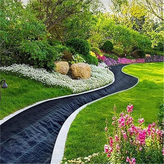 Landscape FabricGeotextile Landscape Weed Block Fabric Landscape Ground Cover Membrane(1x20m(3.3x66ft))