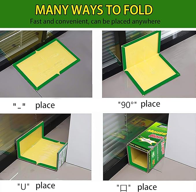 Ezoon 36 Pack Large Mouse Glue Traps with Enhanced Stickiness Sticky Rat Traps Sticky Snake Trap Mouse Traps Sticky Pad Board for House Indoor Outdoor Easy to Set Extra Large (8.3 x 12)