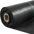 Happybuy 3FTx300FT Weed Barrier Landscape Fabric Heavy Duty 3.2OZ Woven Weed Blocker Gardening Mat Garden Weed Control Fabric Geotextile Drainage Fabric Driveway Fabric Landscaping Ground Cover