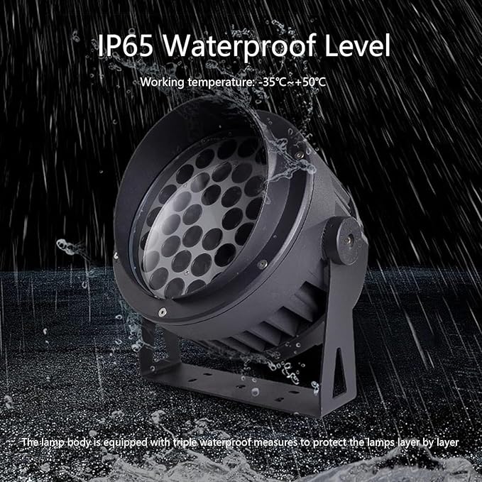 Ground LED Landscape Lights IP65 Waterproof Outdoor Rotation Spotlight 85-265V LED Floor Lamp for Yard Step Lawn Building External Wall Lighting(White24W)