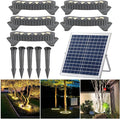 LED Solar Ground Lights Outdoor Ring Tree Ligh Yard Lighting Uplight Landscape Spotlights Made to Last(Warm White LightPack of 5)