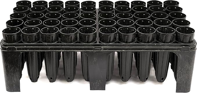 Stuewe &amp Sons – Deepot 50 Cavity Trays with D16L – 2” x 7” Deepot Cells Growing Kit - 2 Pack