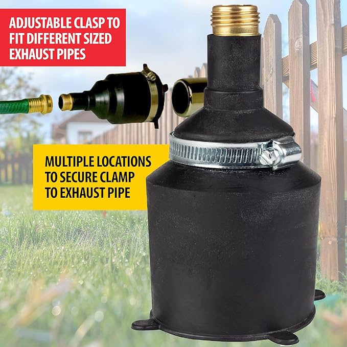 Underground Exterminator Pest Control Reusable Exhaust Pipe Attachment- Exterminates Gophers Moles Skunks Voles and All Outdoor Underground Pests Humanely with Exhaust from Cars