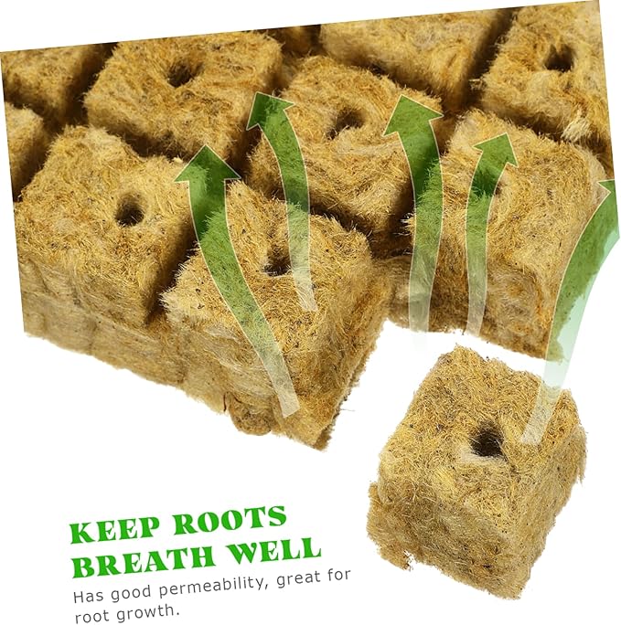 100pcs Hydroponic Kit Seeding Cubes for Plant Propagation Soft Texture Sufficient Quantity Plant Start Plugs
