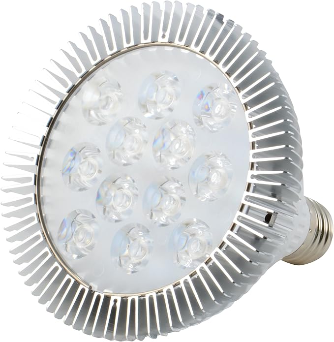 ABI 12W Red 620-630nm PAR38 LED Grow Light Bulb for Flowering