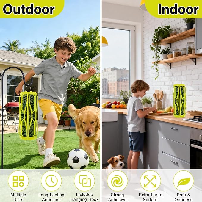 4 Pack Carpenter Bee Traps for Outside Wasp Trap Outdoor Hanging Wasp Fly Catcher Fly Trap Indoor Killer Hunter for Hornet Gnat Mosquito Flying Insect