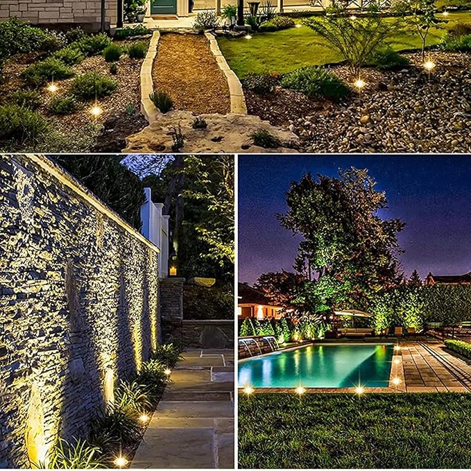 IP66 Waterproof LED Underground Light - 36W Recessed Ground Lighting for Gardens Patios Decks and Driveways (Blue AC85-265V)