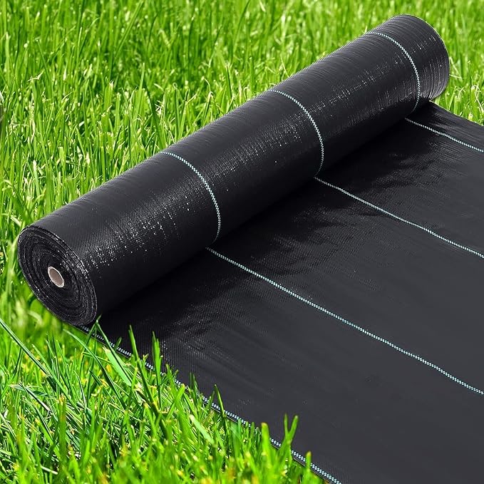 6.5ft x 300ft Premium 3oz Pro Garden Weed Barrier Landscape Fabric Durable &amp Heavy-Duty Weed Block Gardening Mat Easy Setup &amp Superior Weed Control Eco-Friendly &amp Convenient Design
