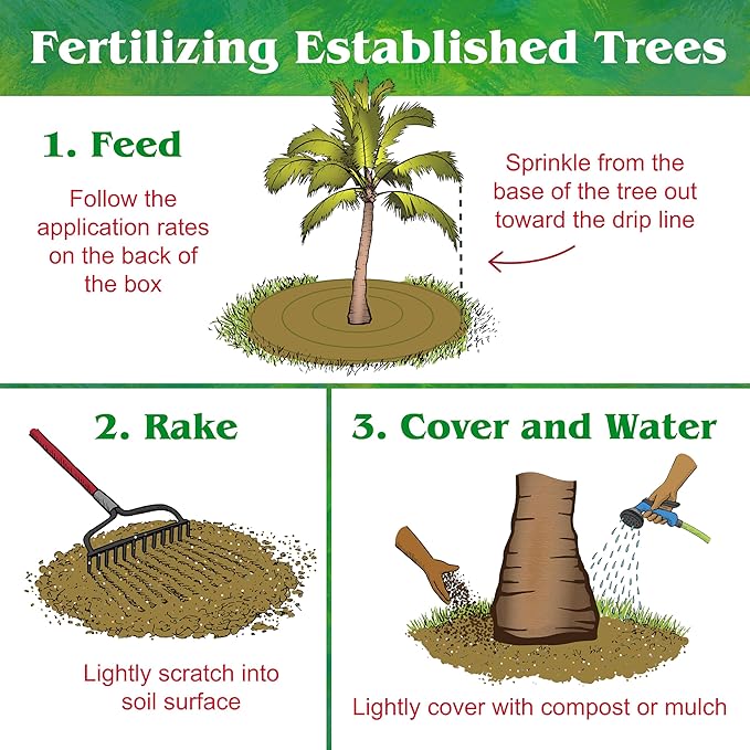 Down To Earth All Natural Fertilizers Organic Palm Tree - Plant Food for Palms Cycads Exotic and Tropical Plants 6-2-8 5 lb