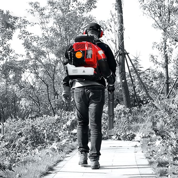 80cc 2-Stroke Gas Powered Leaf Blower Backpack with 2.3L Fuel Tank 900CFM Back Pack Leaf Blowers Gas Super Powerful Blowers for Lawn Care 2025 Upgraded(3.5KW/7250rpm) (Delivery from US)