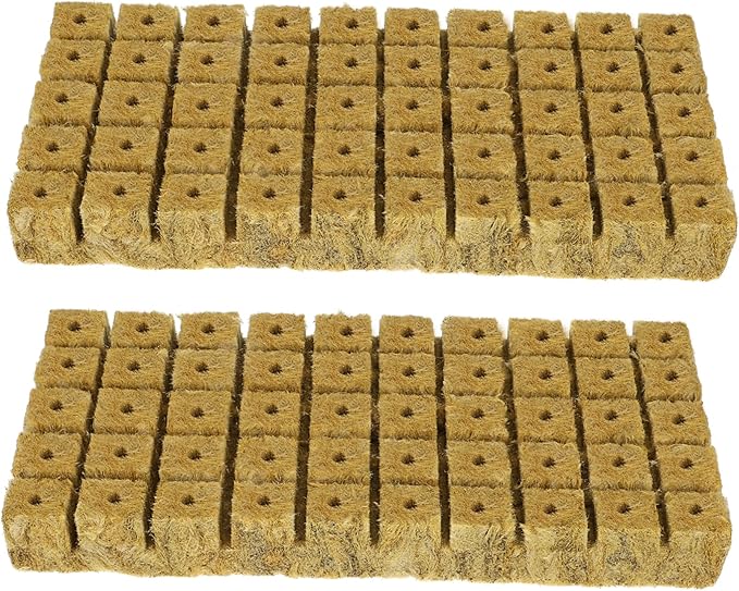 100Pcs Plant Grow Cubes Starter Plugs for Hydroponics Soilless Culture Propagation Material for Indoor Gardening High Germination Rate for Plant