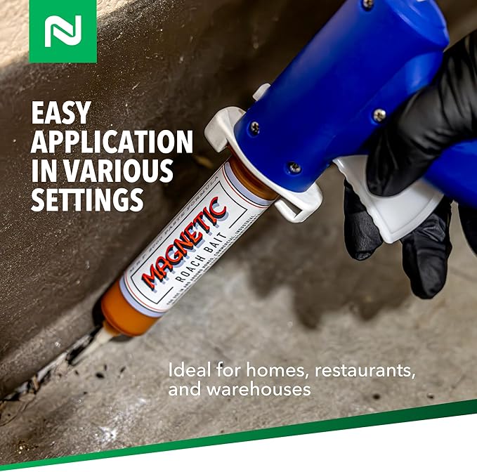 Nisus Magnetic Roach Bait Paste Formula Boric Acid Cockroach Control Long-Lasting Food Grade Ingredients 140 Grams