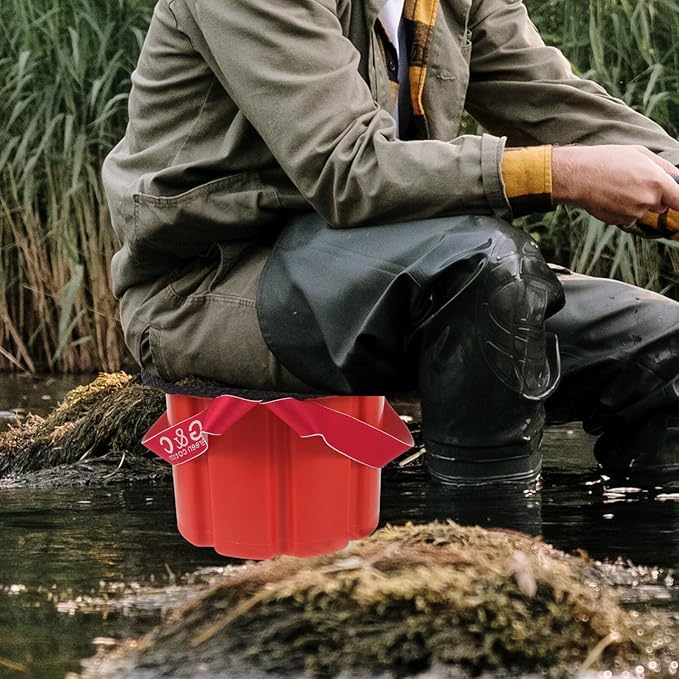 Gardening Hip Attached Work Seat Gardening Stool Case Farming Cushion Hip Chair for Father Grandparents Gardener Gardening Working Fishing Camping Random Color