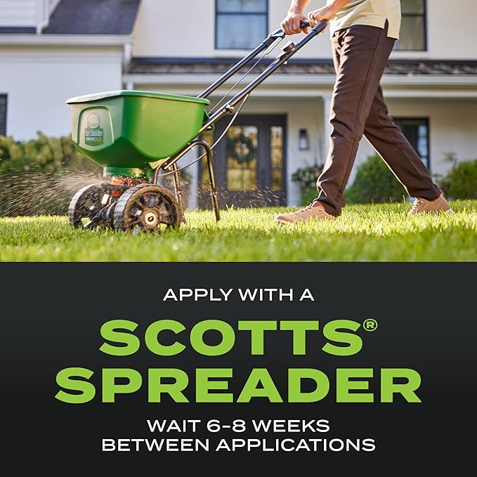 Scotts Turf Builder Triple Action for Moss Control - Moss Killer and Lawn Fertilizer Lawn Care Covers Up to 8000 sq. ft. 40 lb.