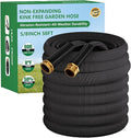 Garden Hose 50FT Non-Expanding Water Hose Ultra Lightweight Kink-Free Burst-Resistant Lead-Free Durable &amp Flexible High-Pressure Hose for Yard Lawn Outdoor Car Washing