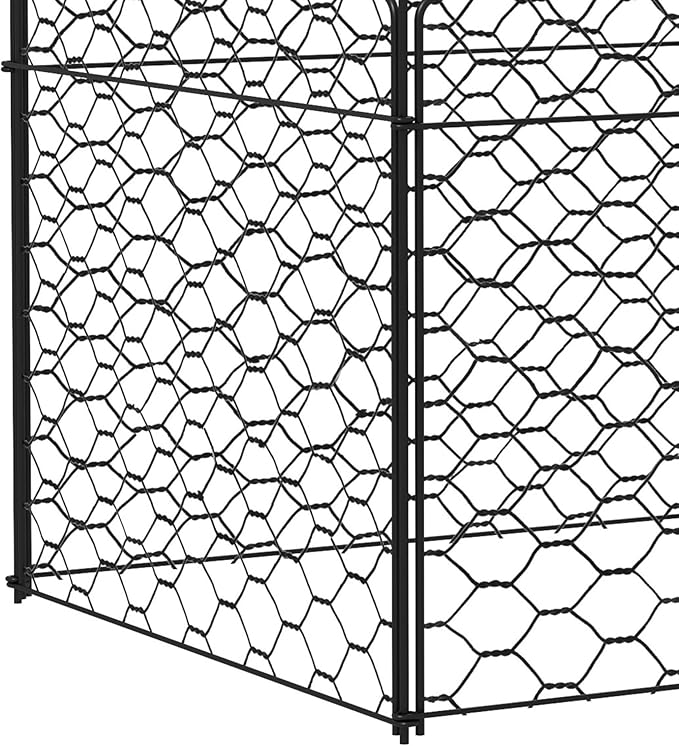 Chicken Wire Cloche 12 x 14 Plant Protectors from Animals 4 Pack Metal Crop Cages to Keep Animals Out Black
