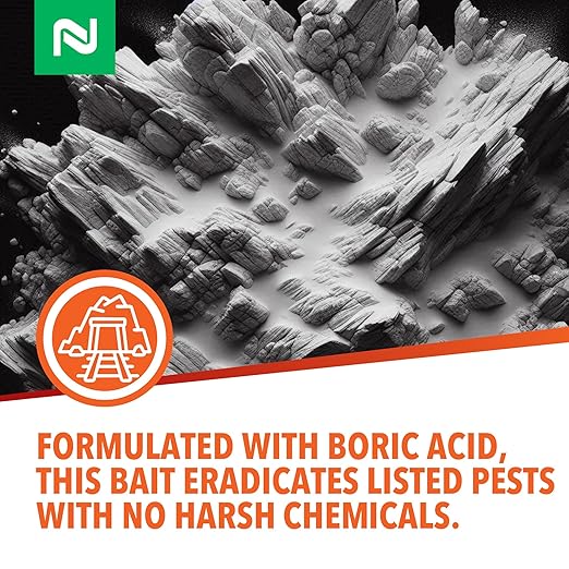 Nisus Niban Granular Bait Weather-Resistant Boric Acid Formula Ants Roaches Crickets Slugs &amp Snails Indoor/Outdoor Use 4 lbs